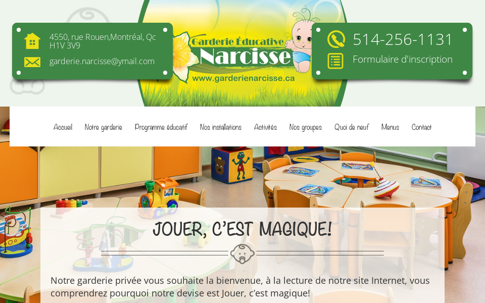 garderienarcisse.ca/ screen capture