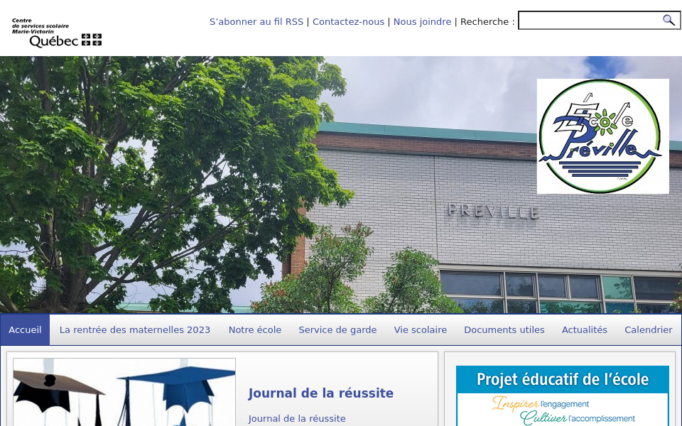preville.ecoles.csmv.qc.ca screen capture
