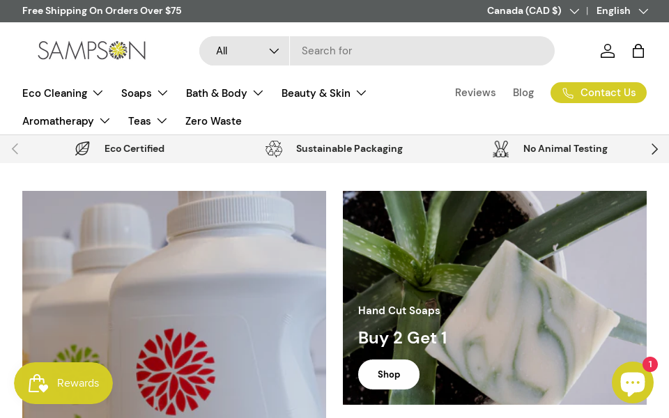 sampsonecoshop.com/ screen capture