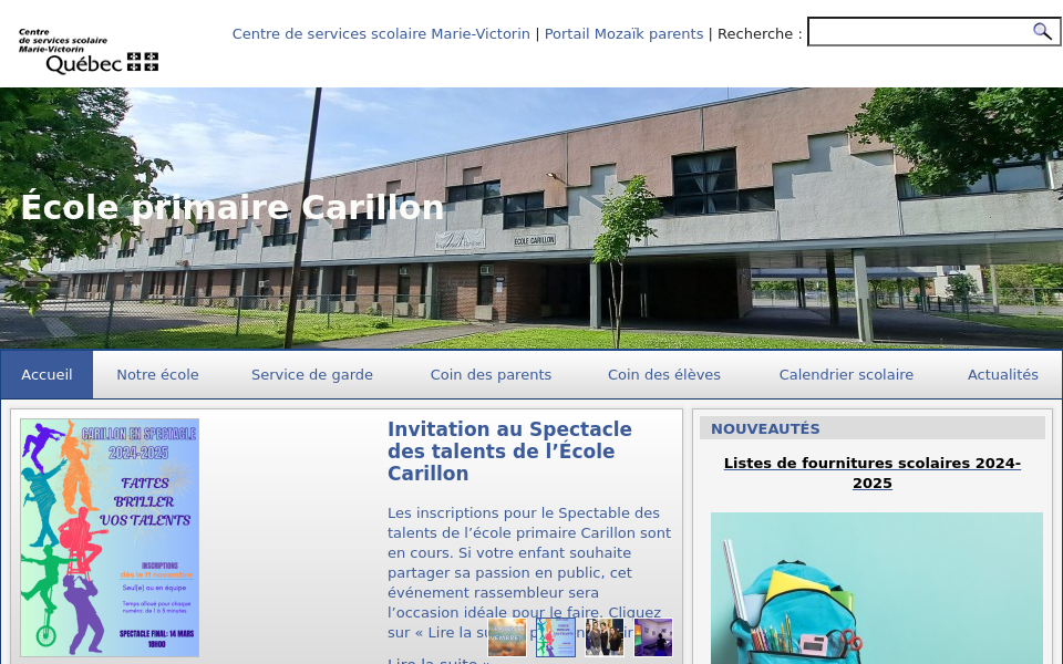 carillon.ecoles.csmv.qc.ca/ screen capture