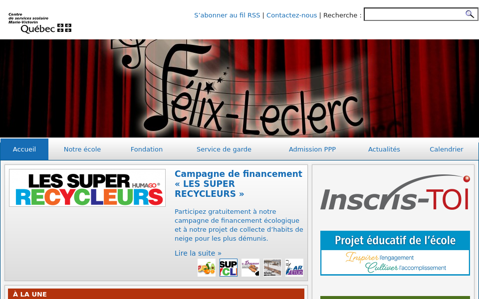 felix-leclerc.ecoles.csmv.qc.ca/ screen capture