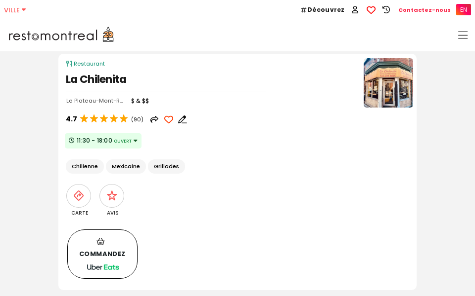 www.restomontreal.ca/resto/la-chilenita-le-plateau-mont-royal/17190/fr/ screen capture