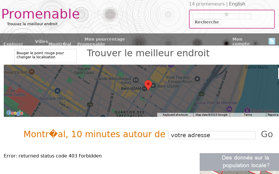 promenable.ca/ screen capture