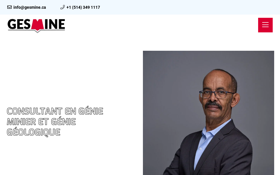 gesmine.ca/ screen capture