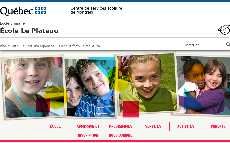 le-plateau.cssdm.gouv.qc.ca/ screen capture