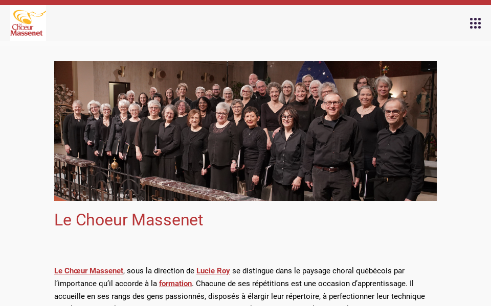 www.choeurmassenet.com/ screen capture