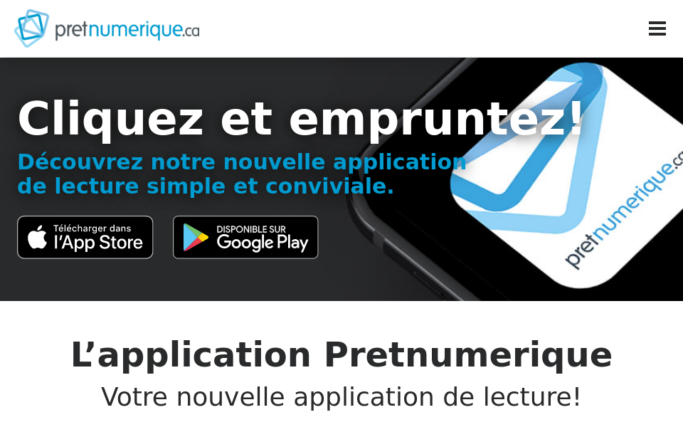 www.pretnumerique.ca screen capture
