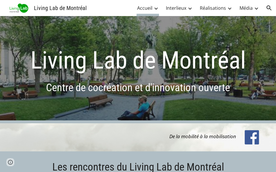 www.livinglabmontreal.org/ screen capture