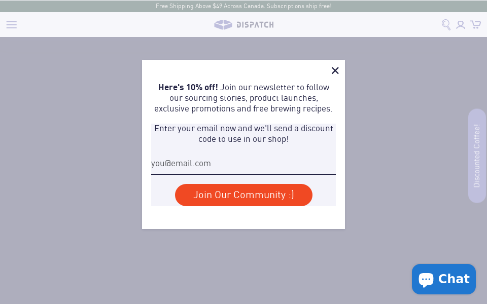 dispatchcoffee.ca/montreal screen capture