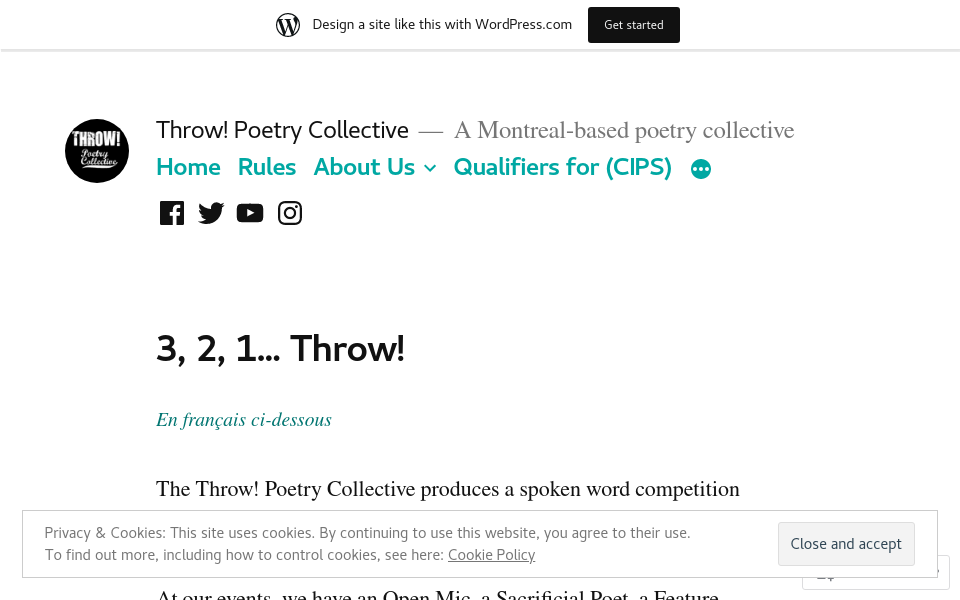 throwpoetrycollective.wordpress.com/ screen capture