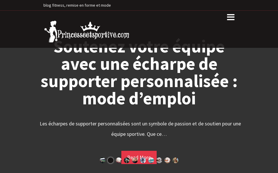 princesseetsportive.com/ screen capture