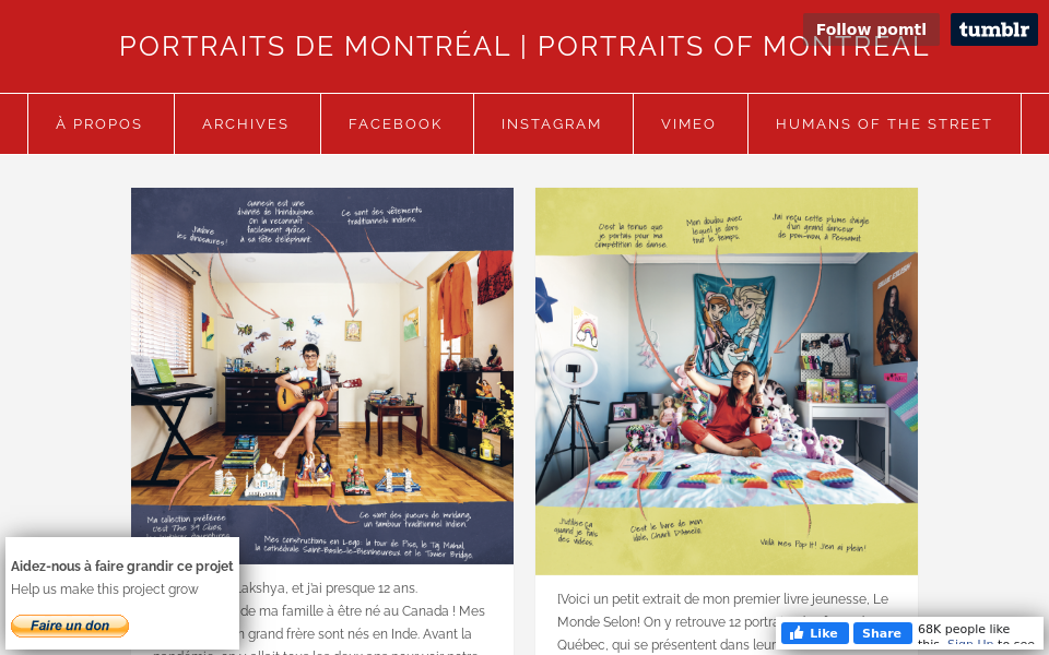portraitsdemontreal.com/ screen capture