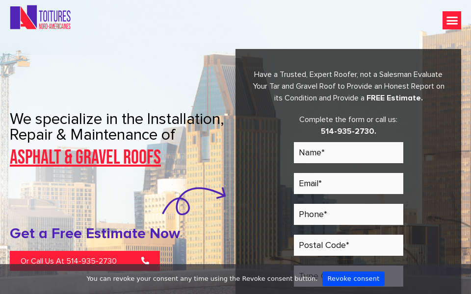 toituresnordamericaines.com/ screen capture