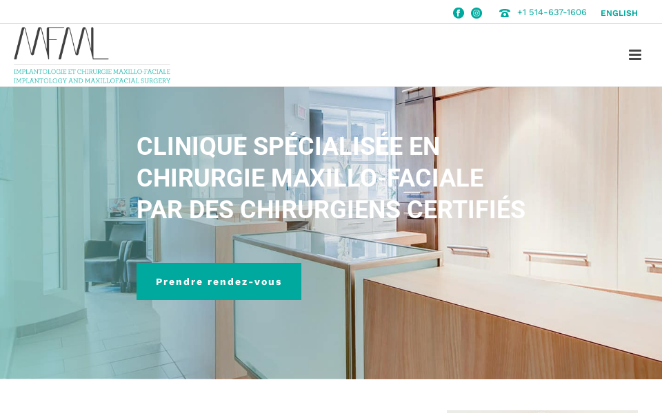 cliniquemaxillo.com/ screen capture