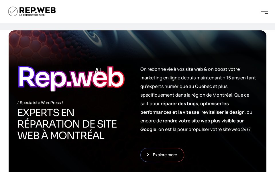 reparateurweb.ca screen capture