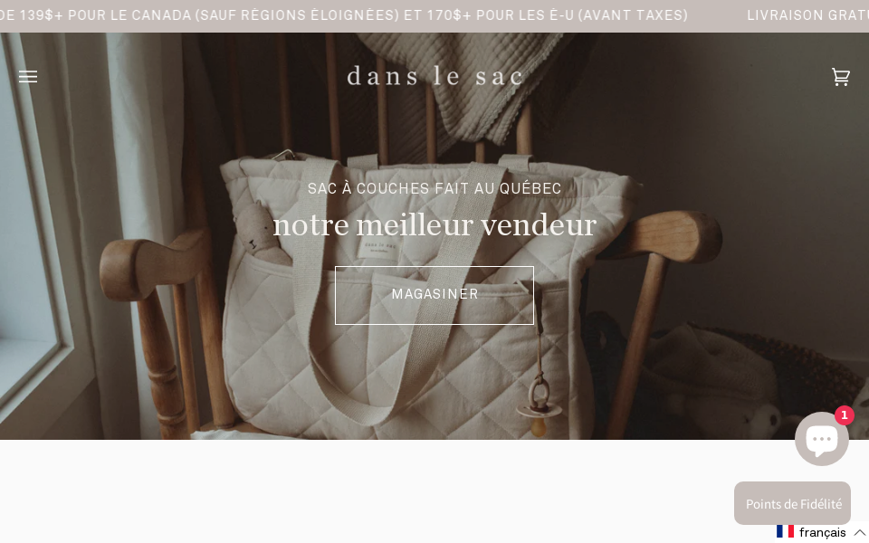 danslesac.co/ screen capture