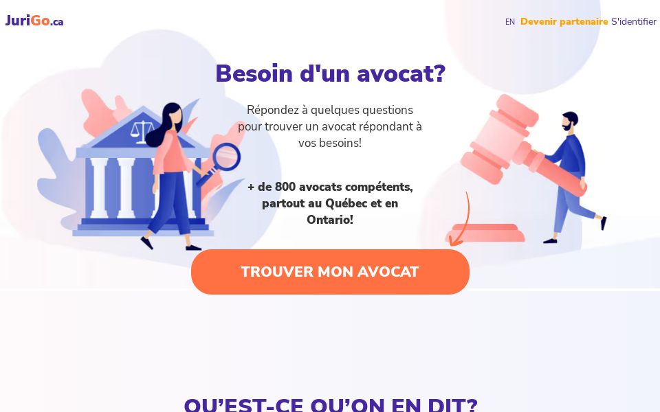 jurigo.ca screen capture