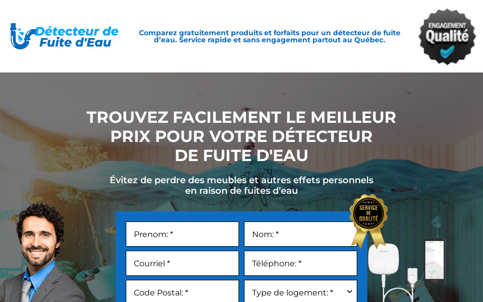 detecteurfuitedeau.ca/ screen capture