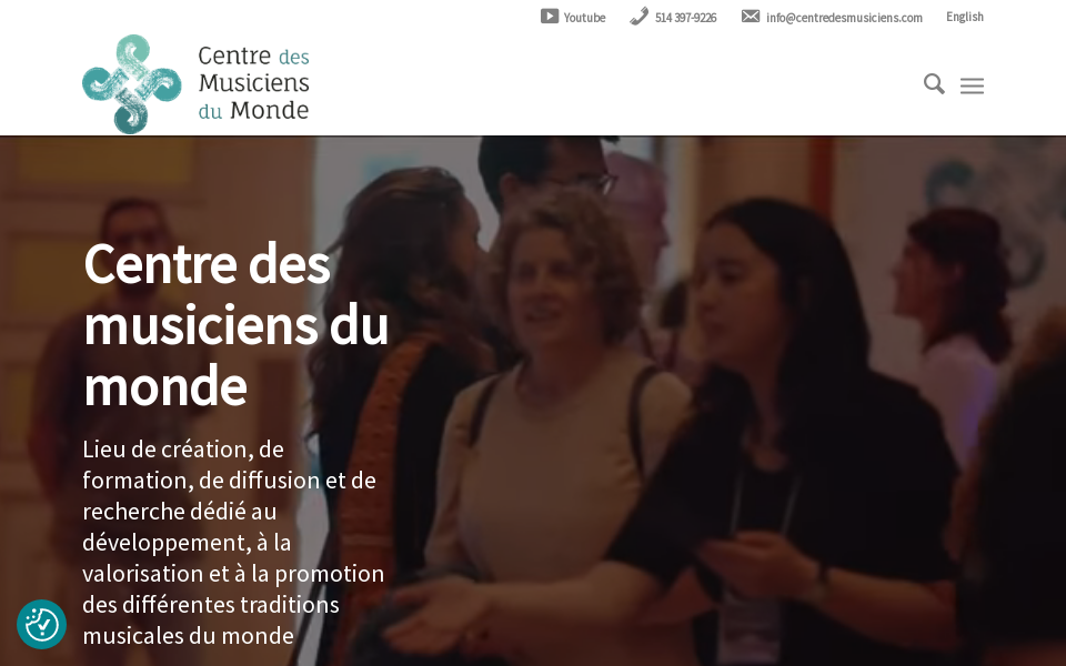 centredesmusiciensdumonde.com/ screen capture