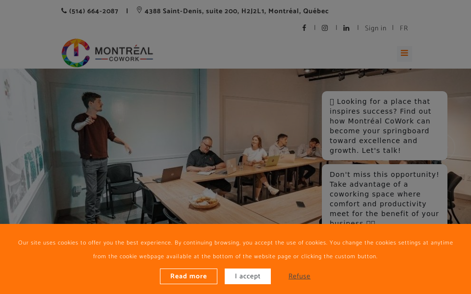 www.montrealcowork.com/ screen capture