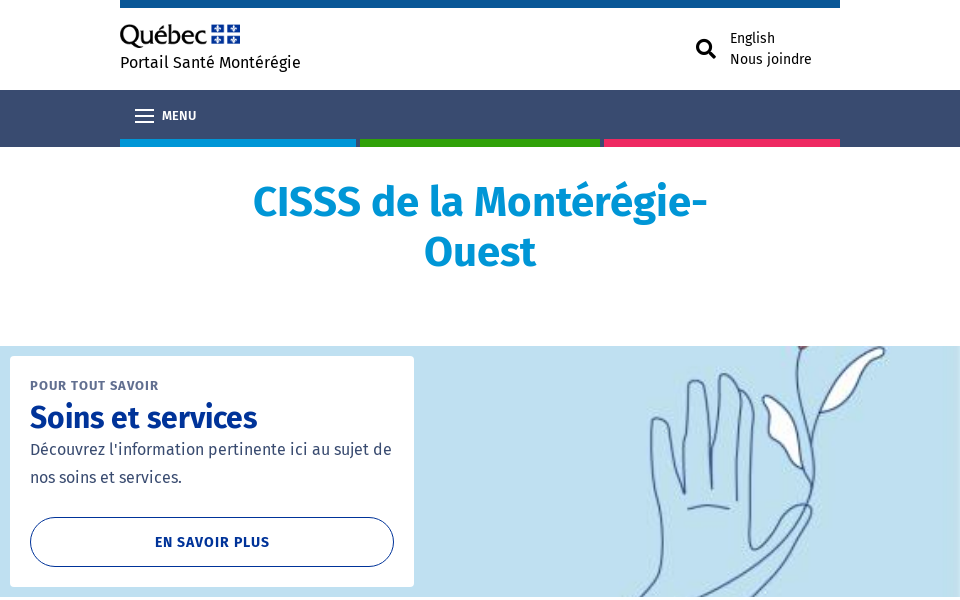 www.santemonteregie.qc.ca/ouest screen capture