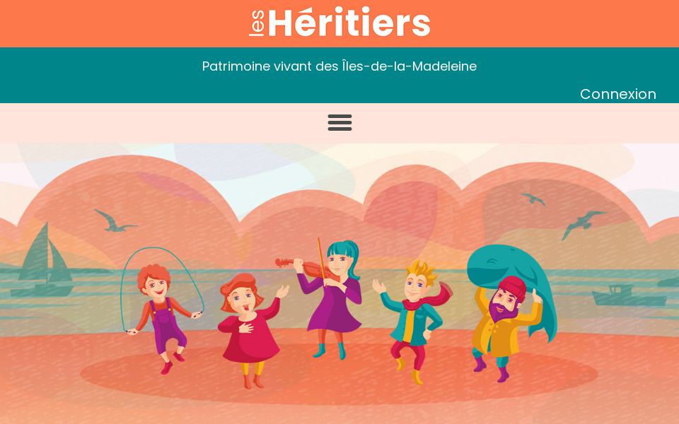 lesheritiersdesiles.ca/ screen capture