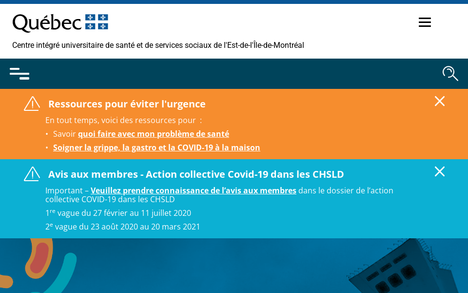 ciusss-estmtl.gouv.qc.ca/ screen capture