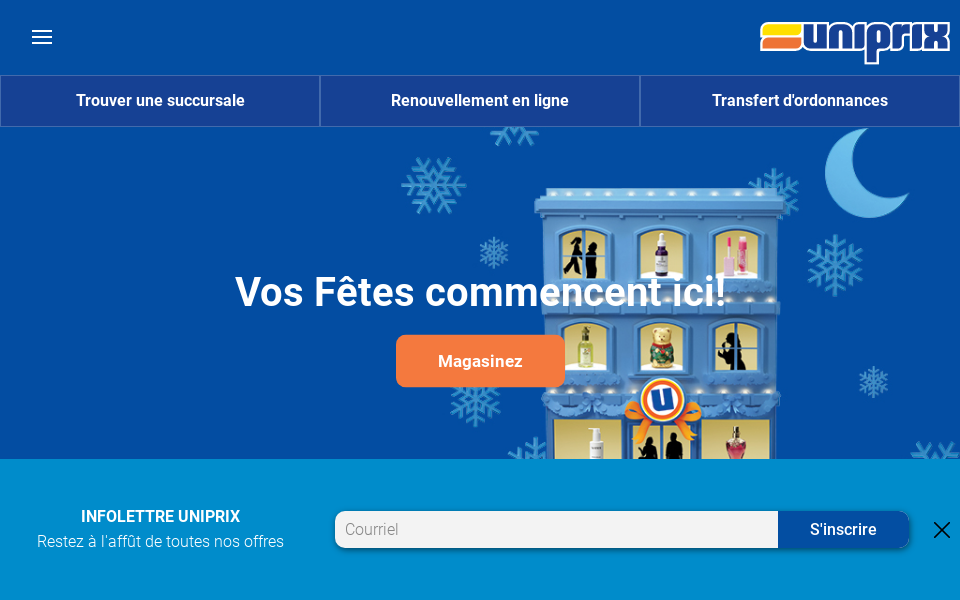 www.uniprix.com/ screen capture