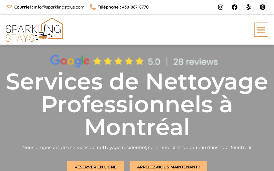 sparklingstays.com/fr/ screen capture