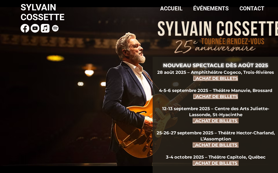 sylvaincossette.net/ screen capture