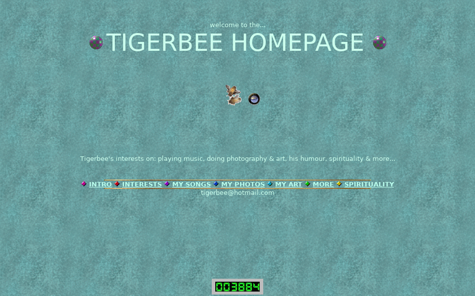 www.angelfire.com/co/tigerbee/ screen capture