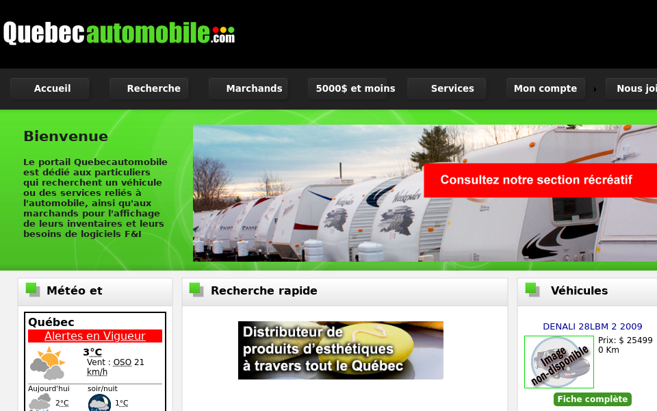 www.quebecautomobile.com/ screen capture