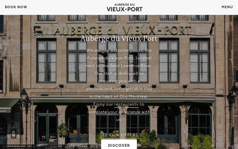 aubergeduvieuxport.com/ screen capture
