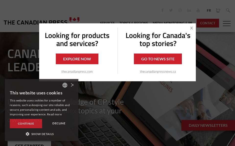 www.thecanadianpress.com/ screen capture