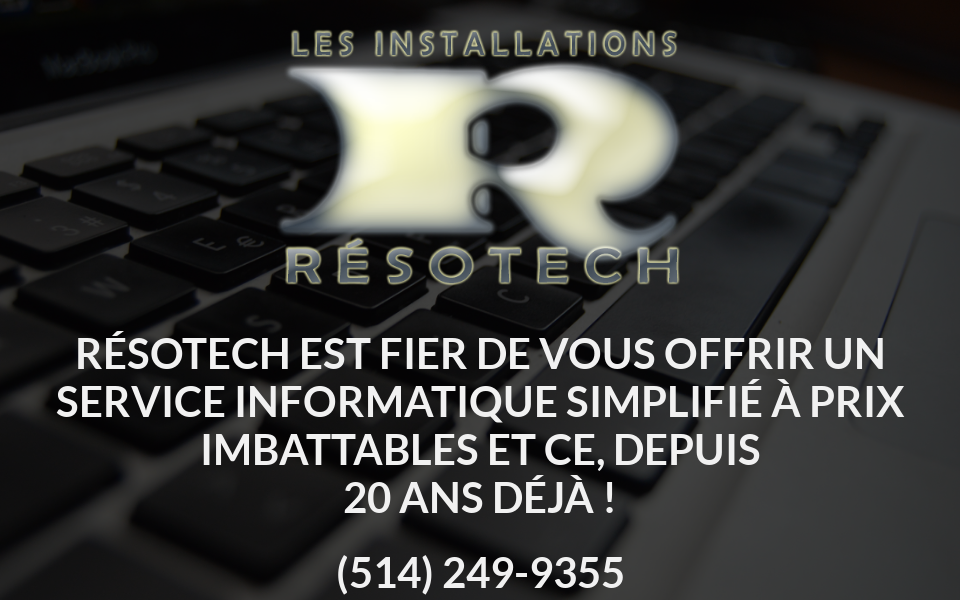resotech.qc.ca/ screen capture