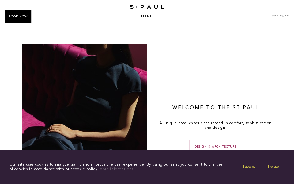 hotelstpaul.com/ screen capture