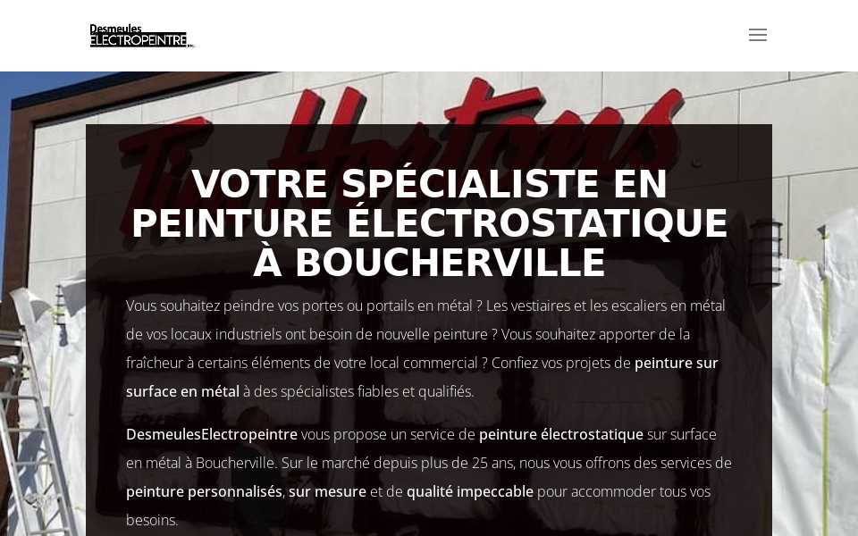 electropeintre.ca/boucherville/ screen capture