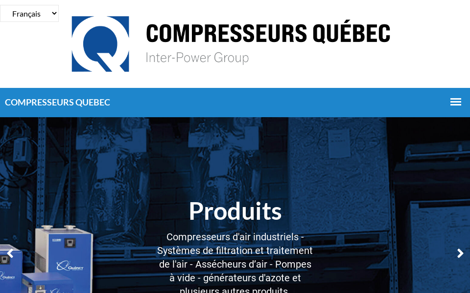 www.compresseursquebec.com/ screen capture