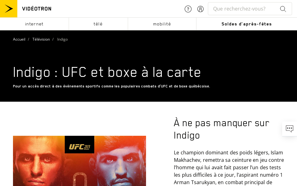 videotron.com/television/indigo screen capture