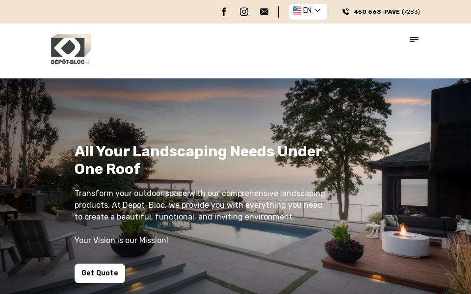 depotbloc.com/ screen capture