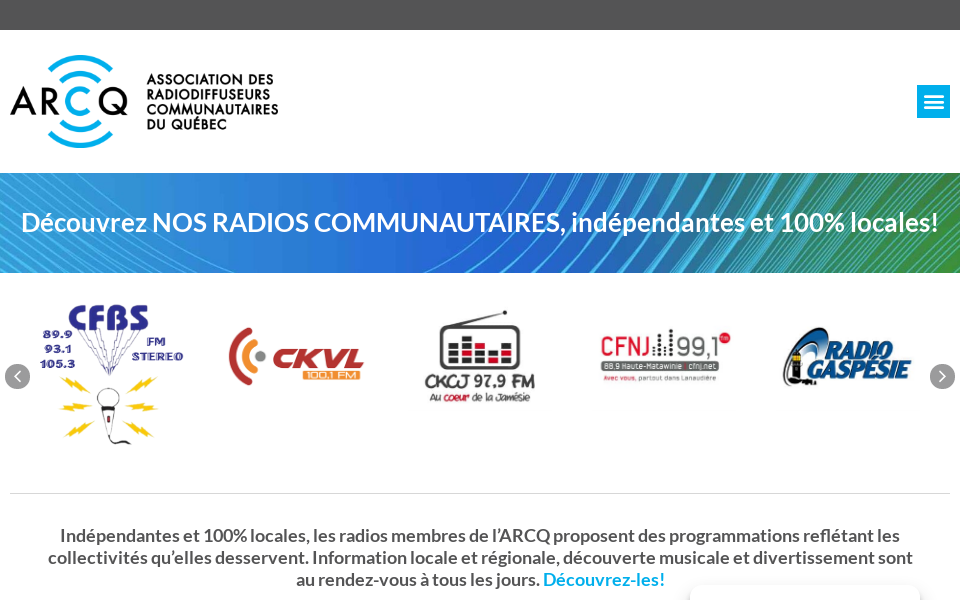 arcq.qc.ca/ screen capture