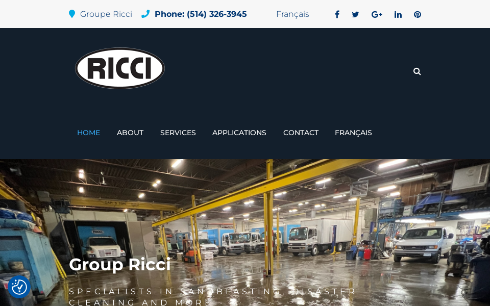 groupericci.com/ screen capture