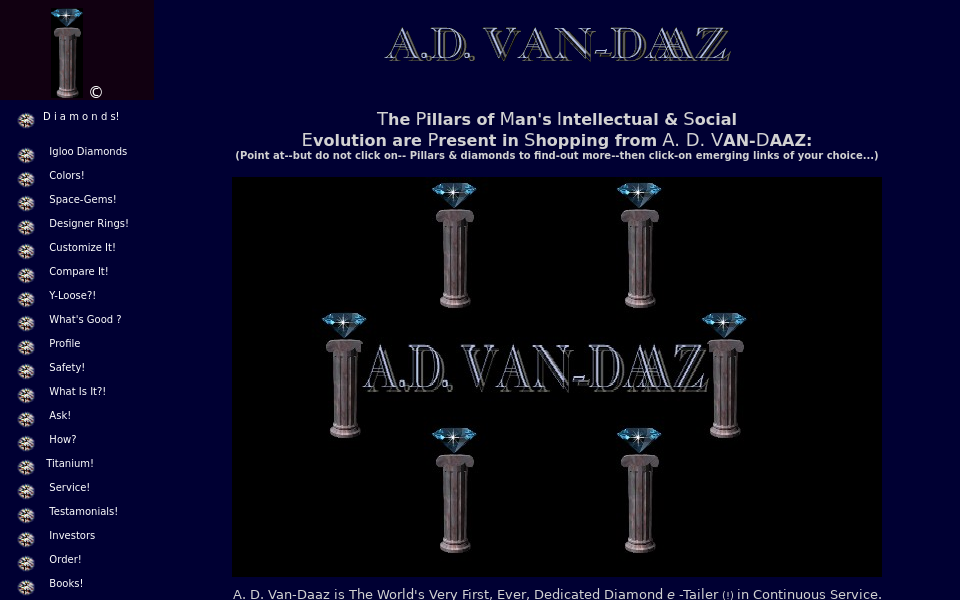 www.vandaaz.com/ screen capture